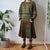 Vintage Khaki Midi Skirt XL