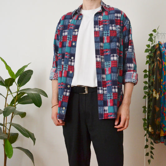 Patchwork shirt L