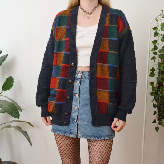 Patchwork cardigan M