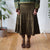 Vintage Khaki Midi Skirt XL
