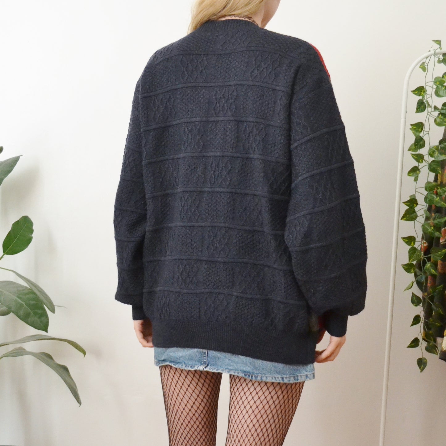 Patchwork cardigan M