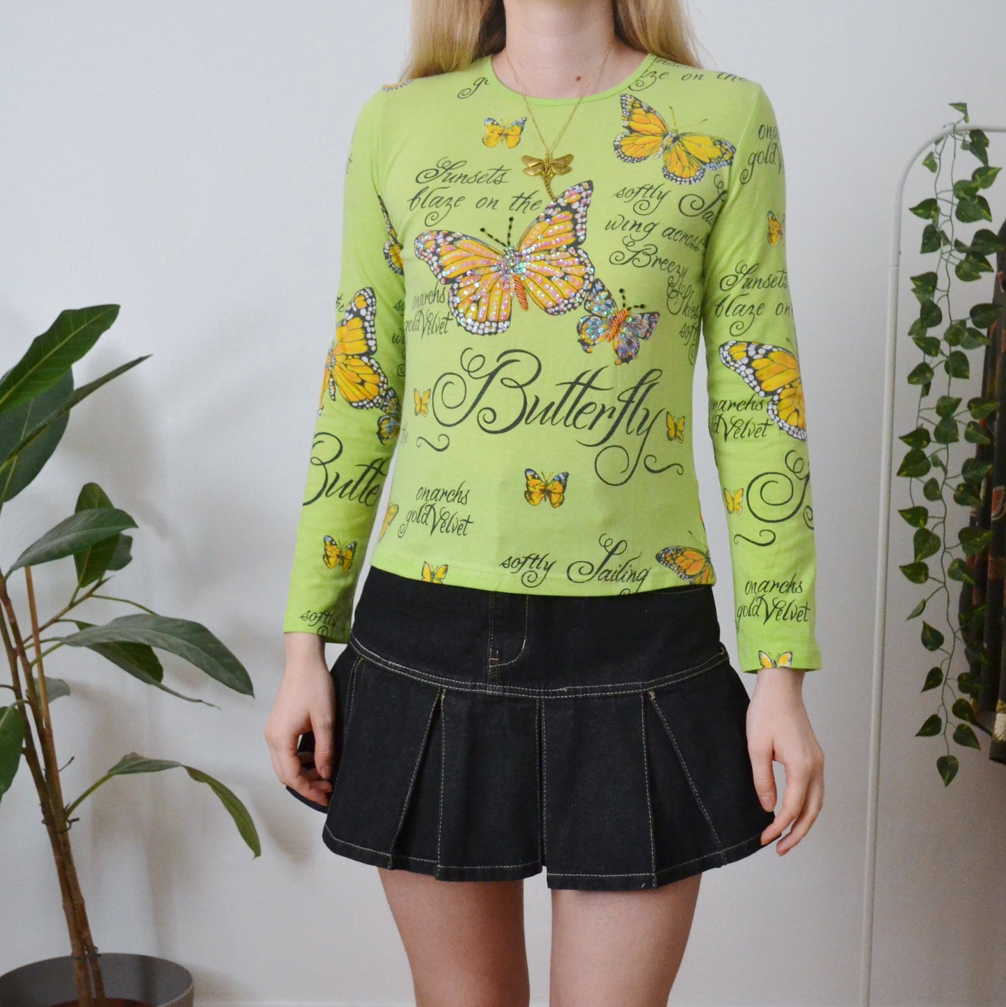 Vintage Butterfly Top S