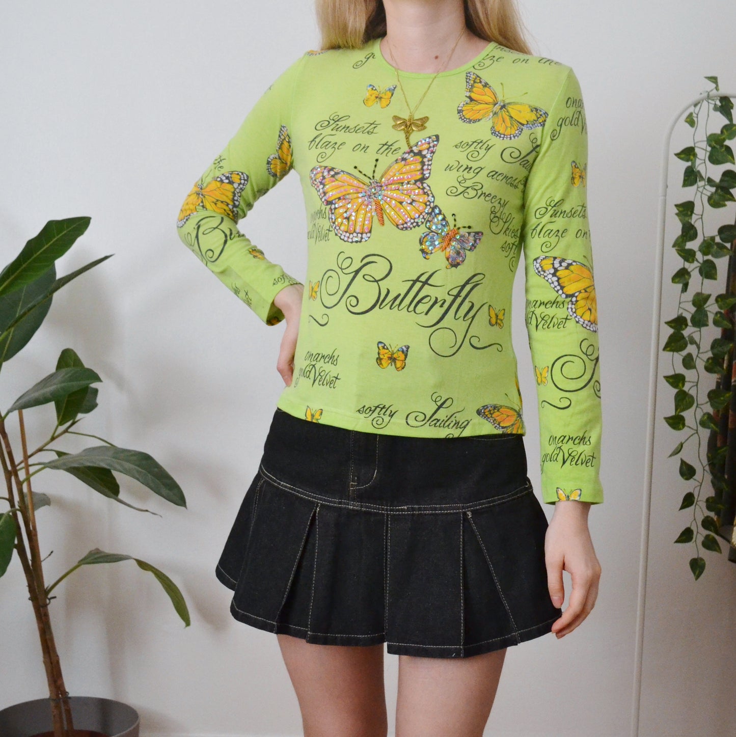 Vintage Butterfly Top S