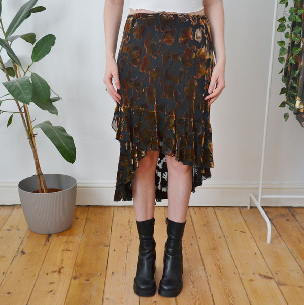 Vintage Drop Hem Skirt S