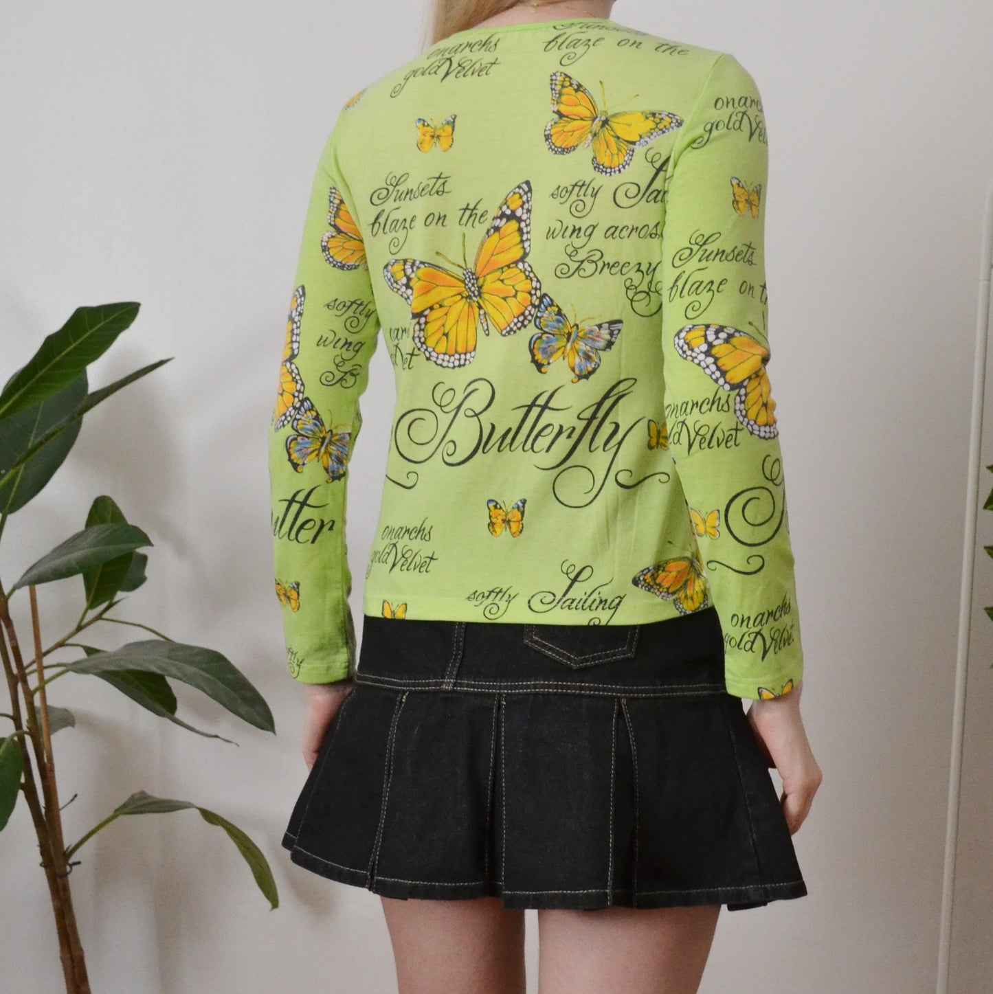 Vintage Butterfly Top S