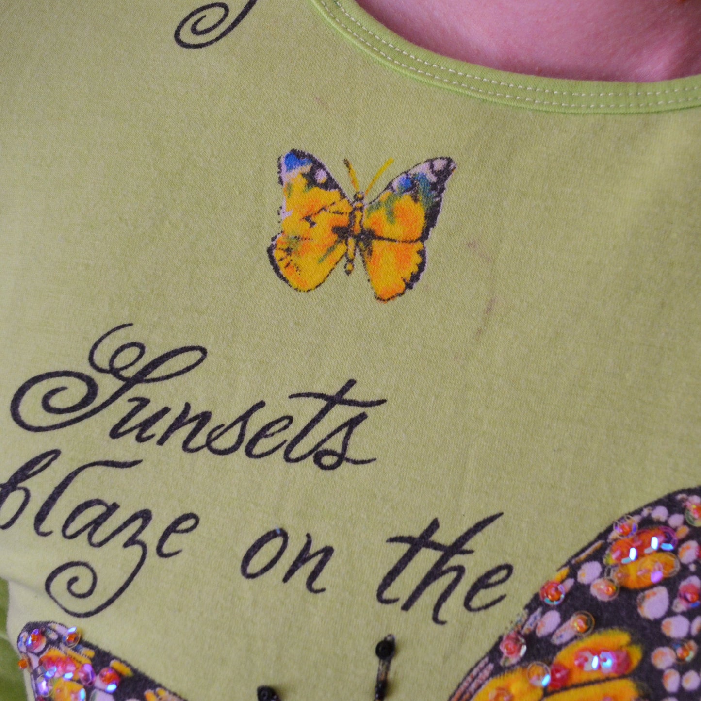 Vintage Butterfly Top S