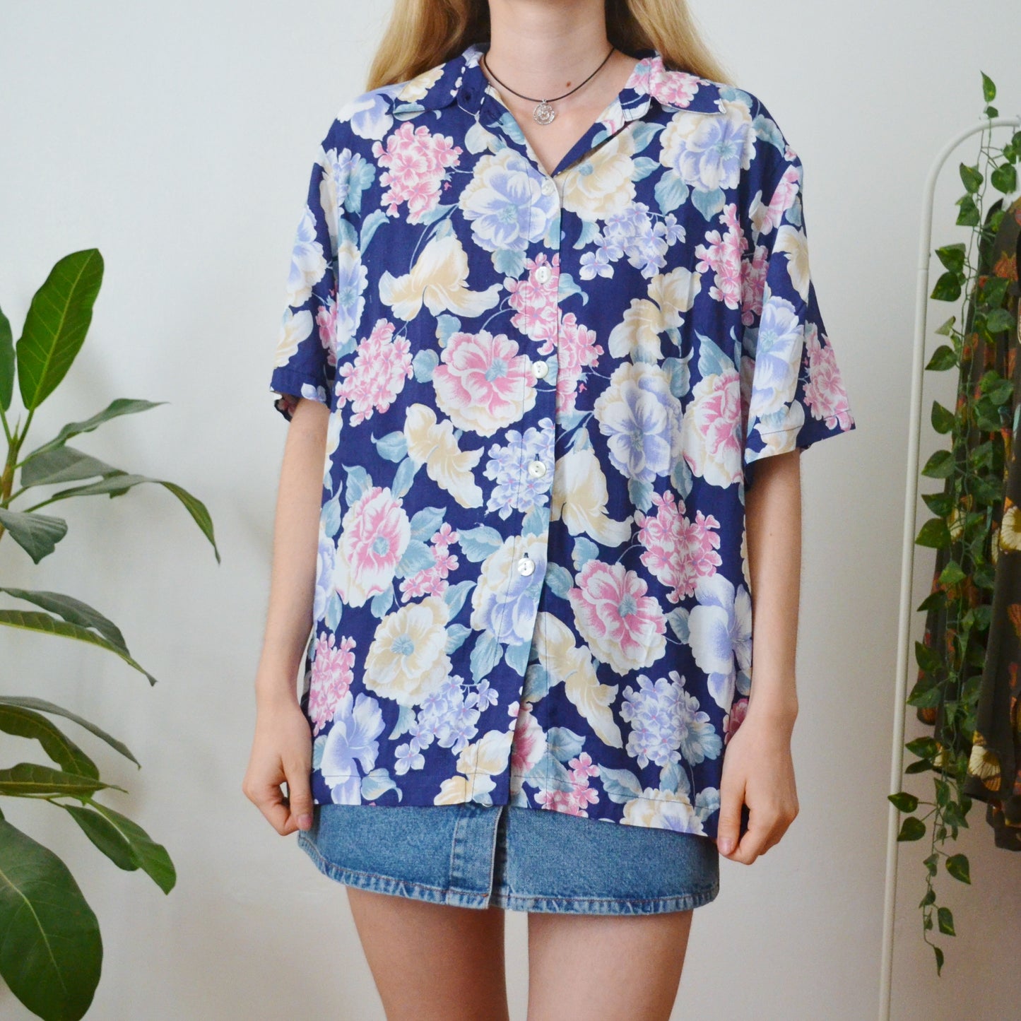 Floral shirt M