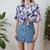 Floral shirt M