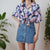 Floral shirt M