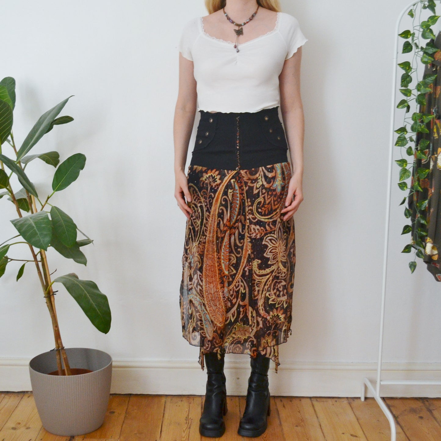 Vintage Paisley Skirt S