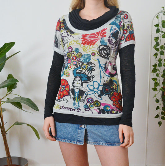 Vintage Whimsy Top M