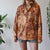 Vintage Abstract Floral Shirt M