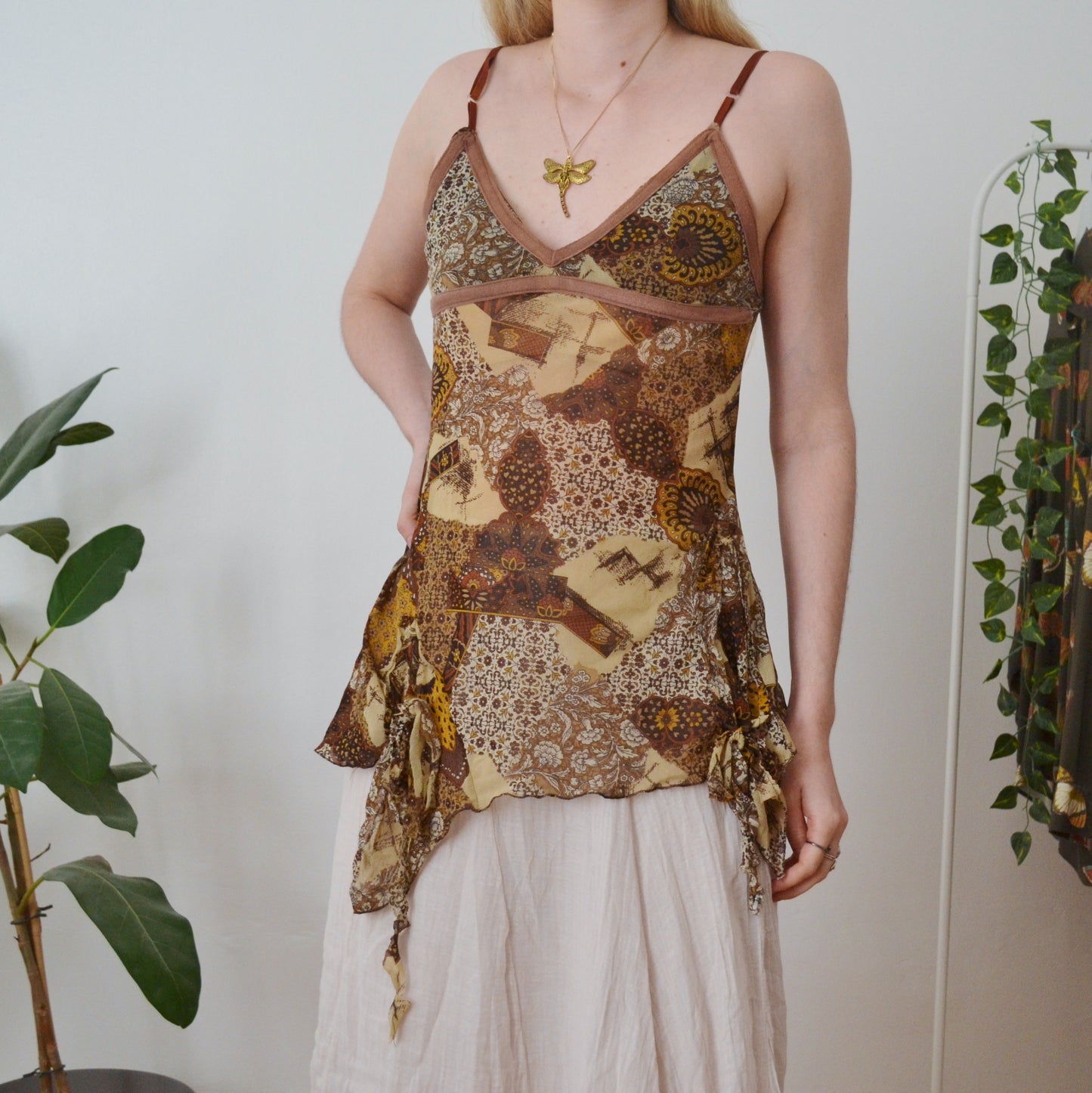 Vintage Boho Cami Top L