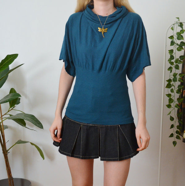 Vintage Teal Top S