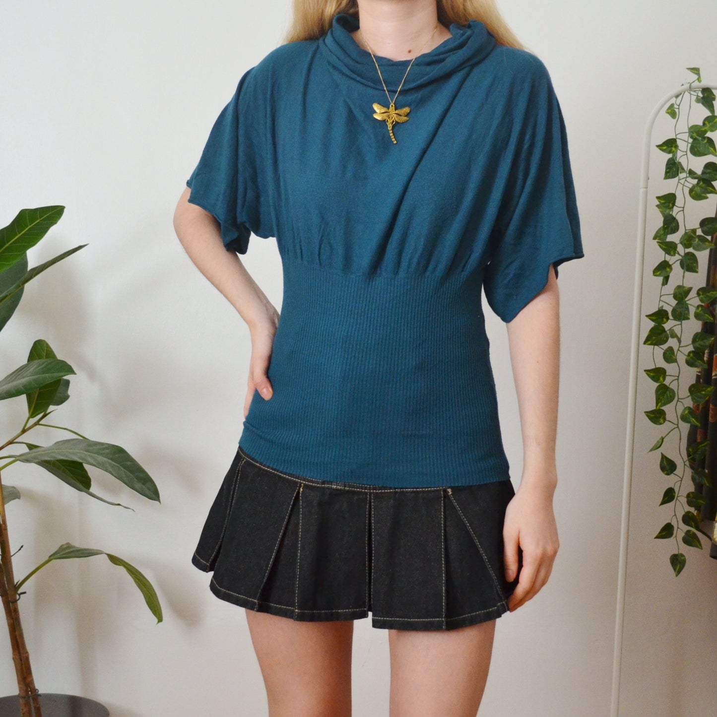 Vintage Teal Top S