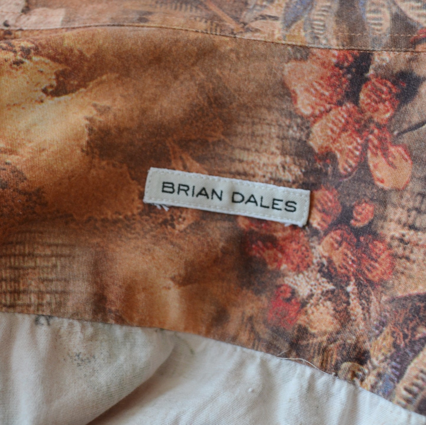 Vintage Abstract Floral Shirt M