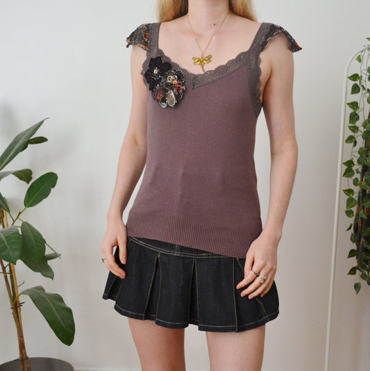 Vintage Embroidered Top L