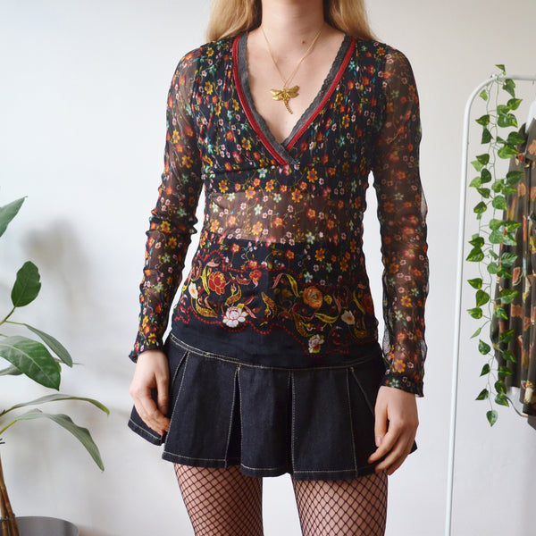 Floral top M