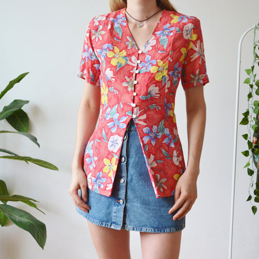 Floral blouse S