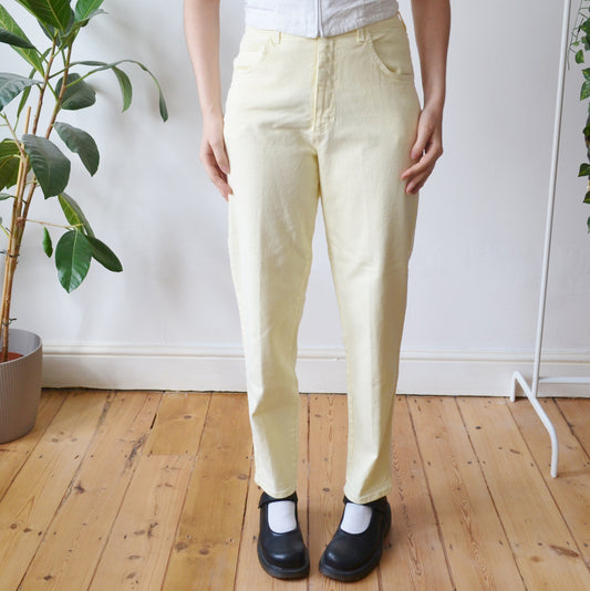 Vintage Pale Yellow Jeans 30W