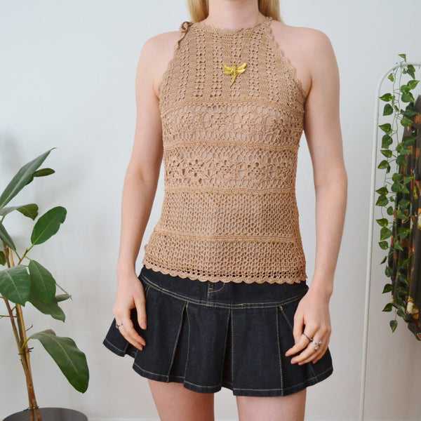 Vintage Crochet Top L