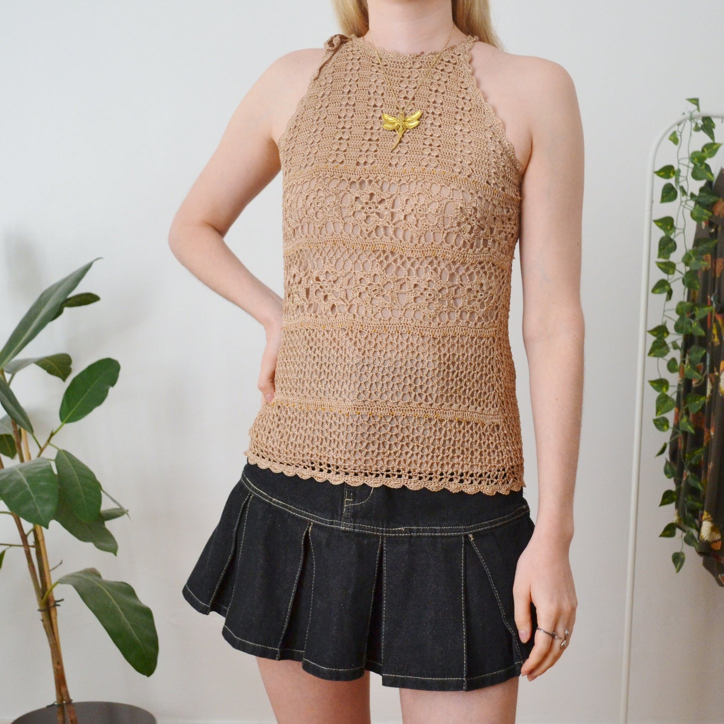 Vintage Crochet Top L