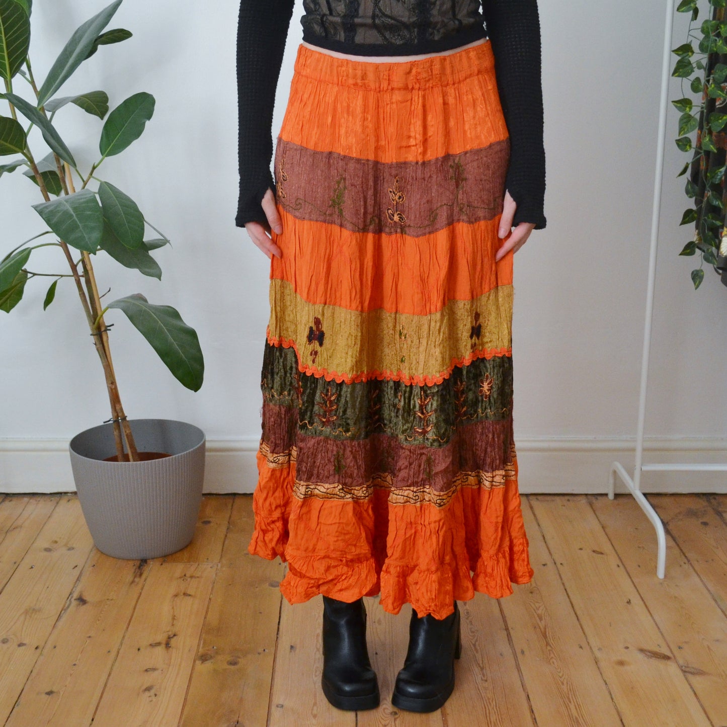 Vintage Bohemian Skirt L