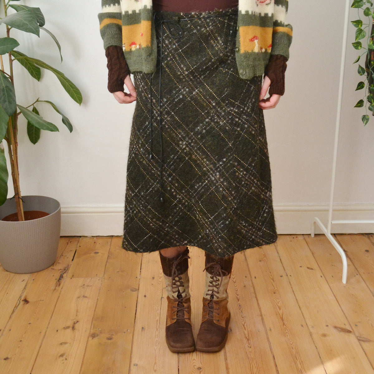 Vintage Wool Skirt L