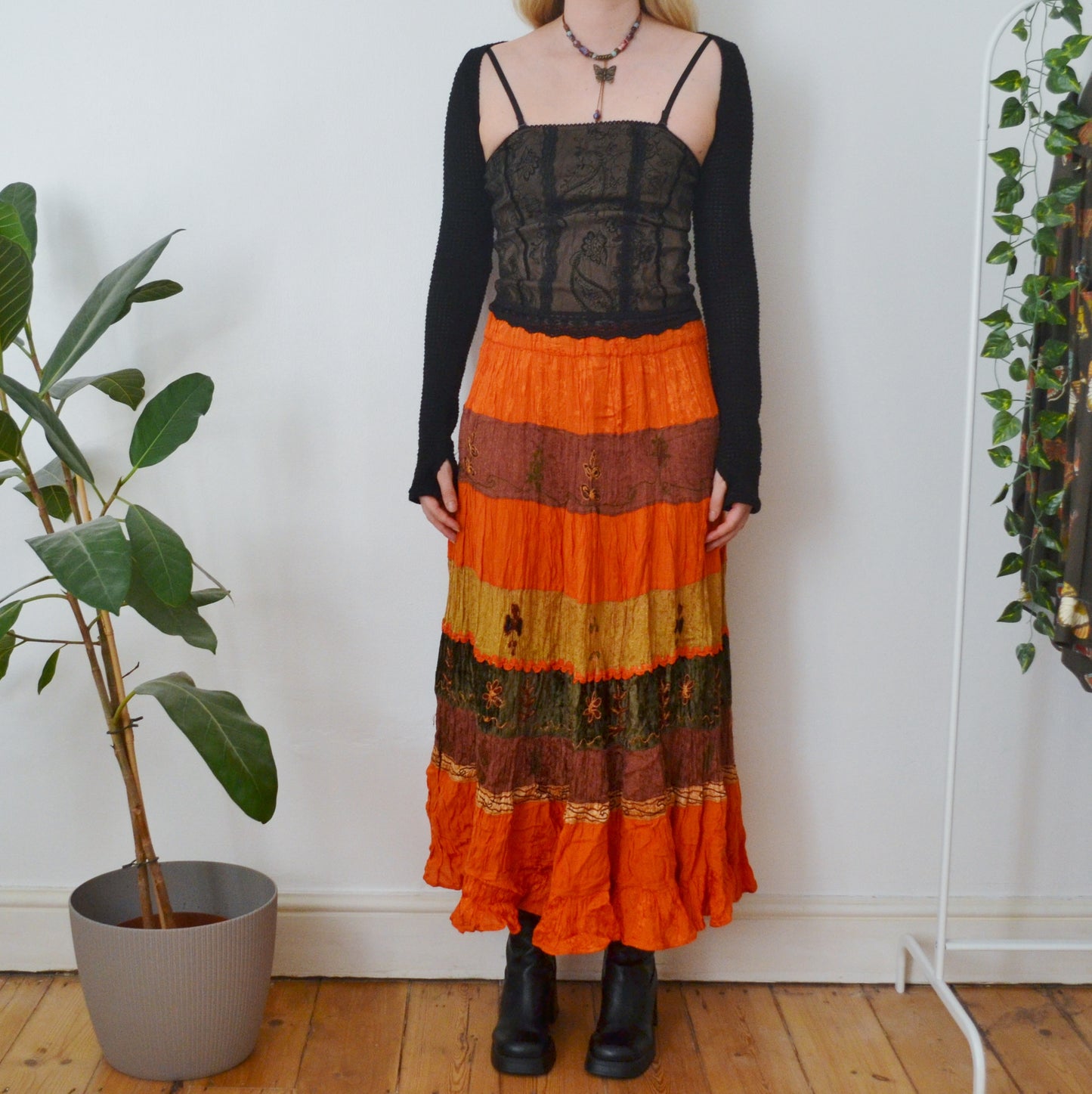 Vintage Bohemian Skirt L