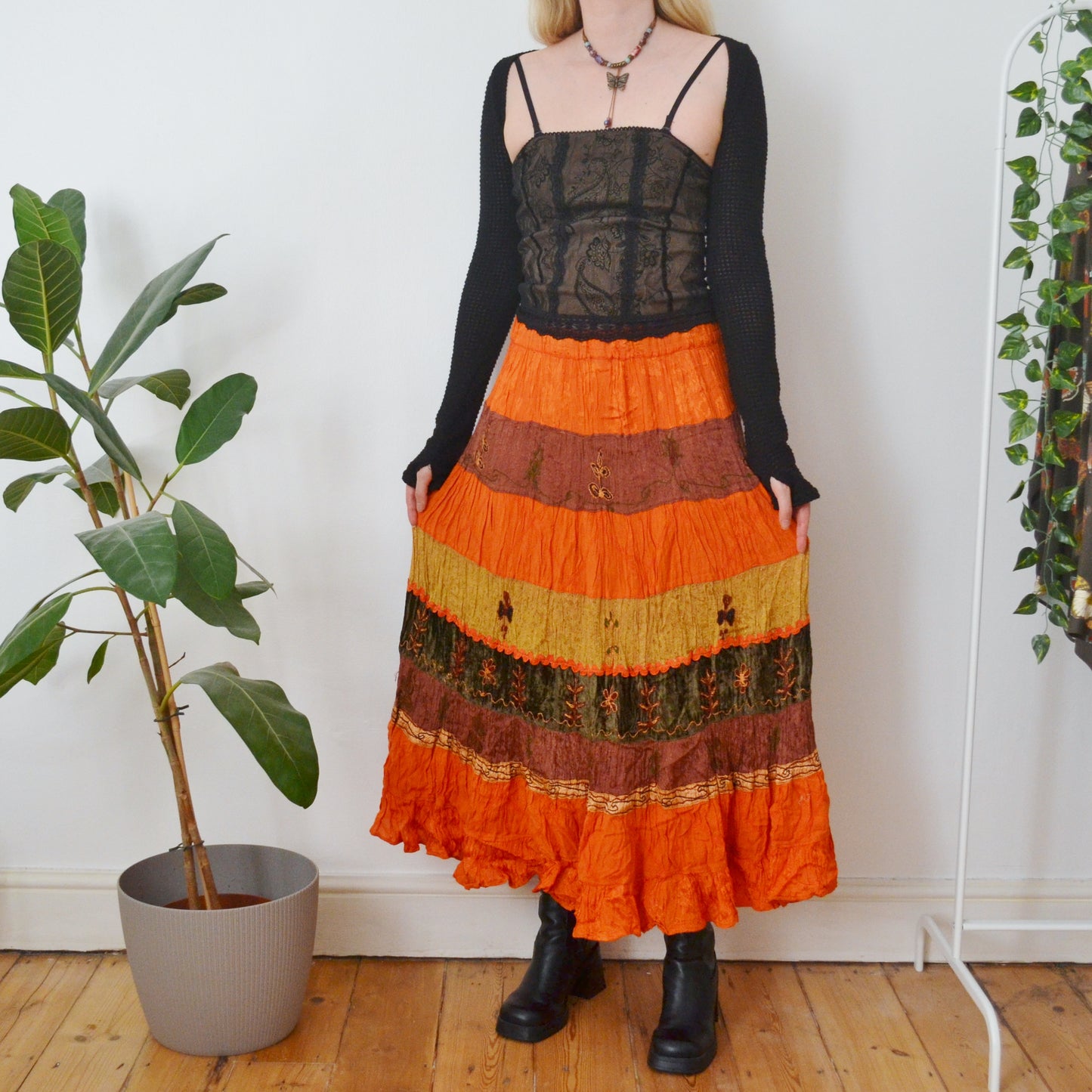Vintage Bohemian Skirt L