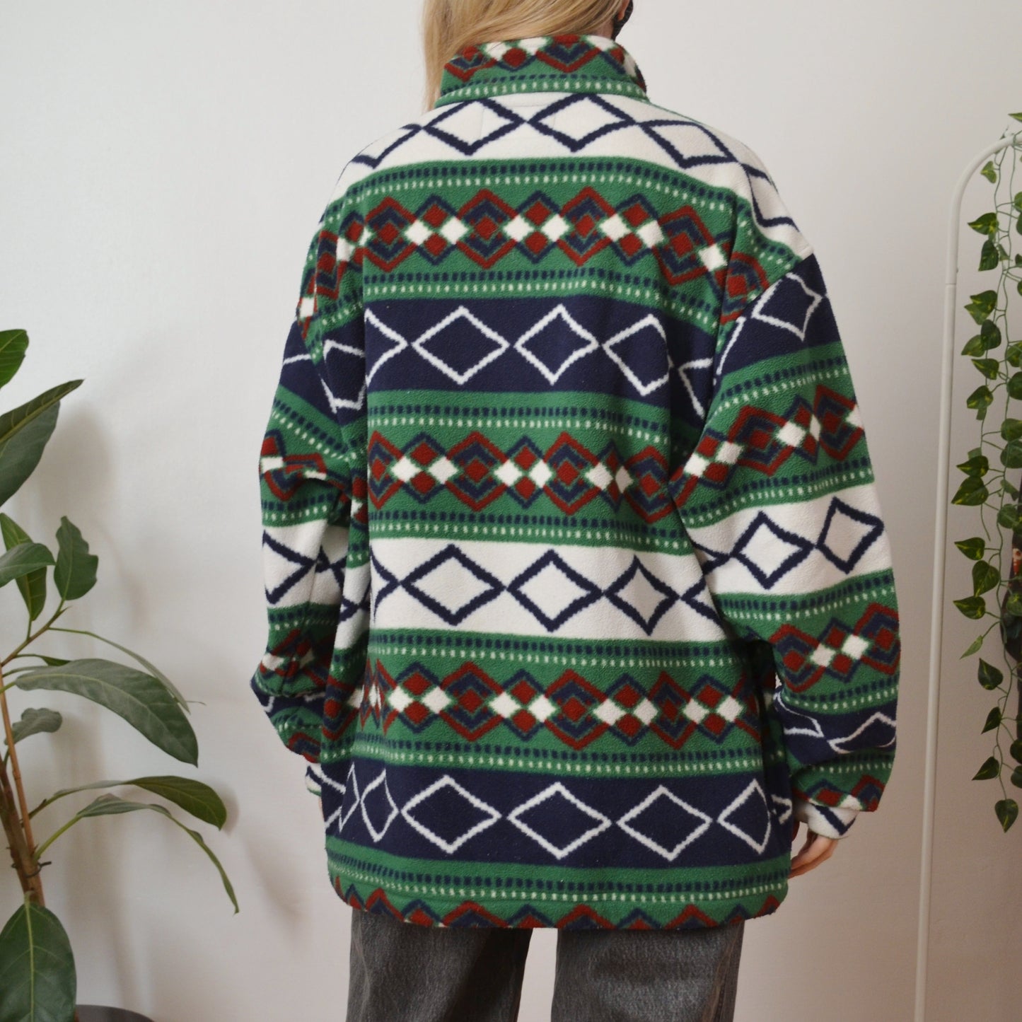 Geometric fleece XL