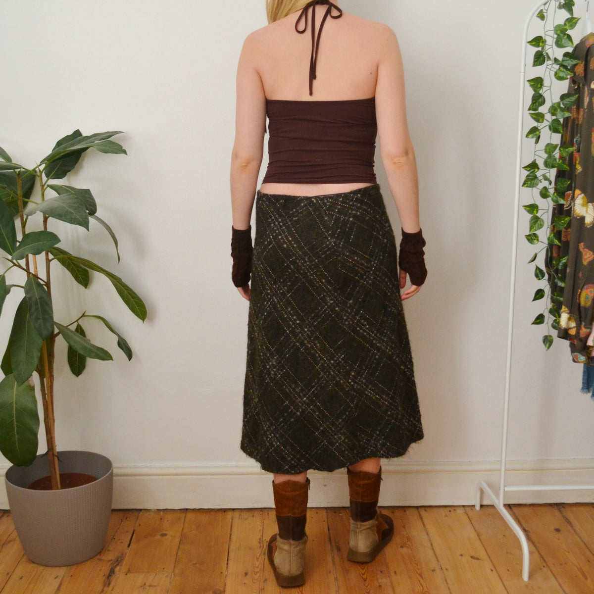 Vintage Wool Skirt L