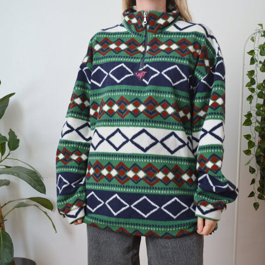 Geometric fleece XL
