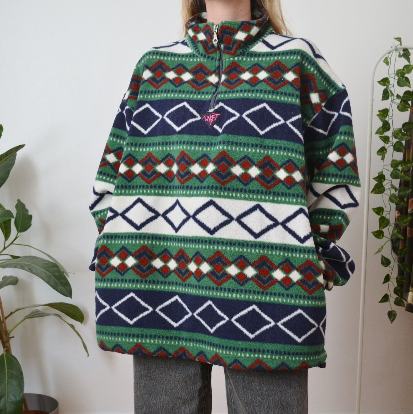 Geometric fleece XL