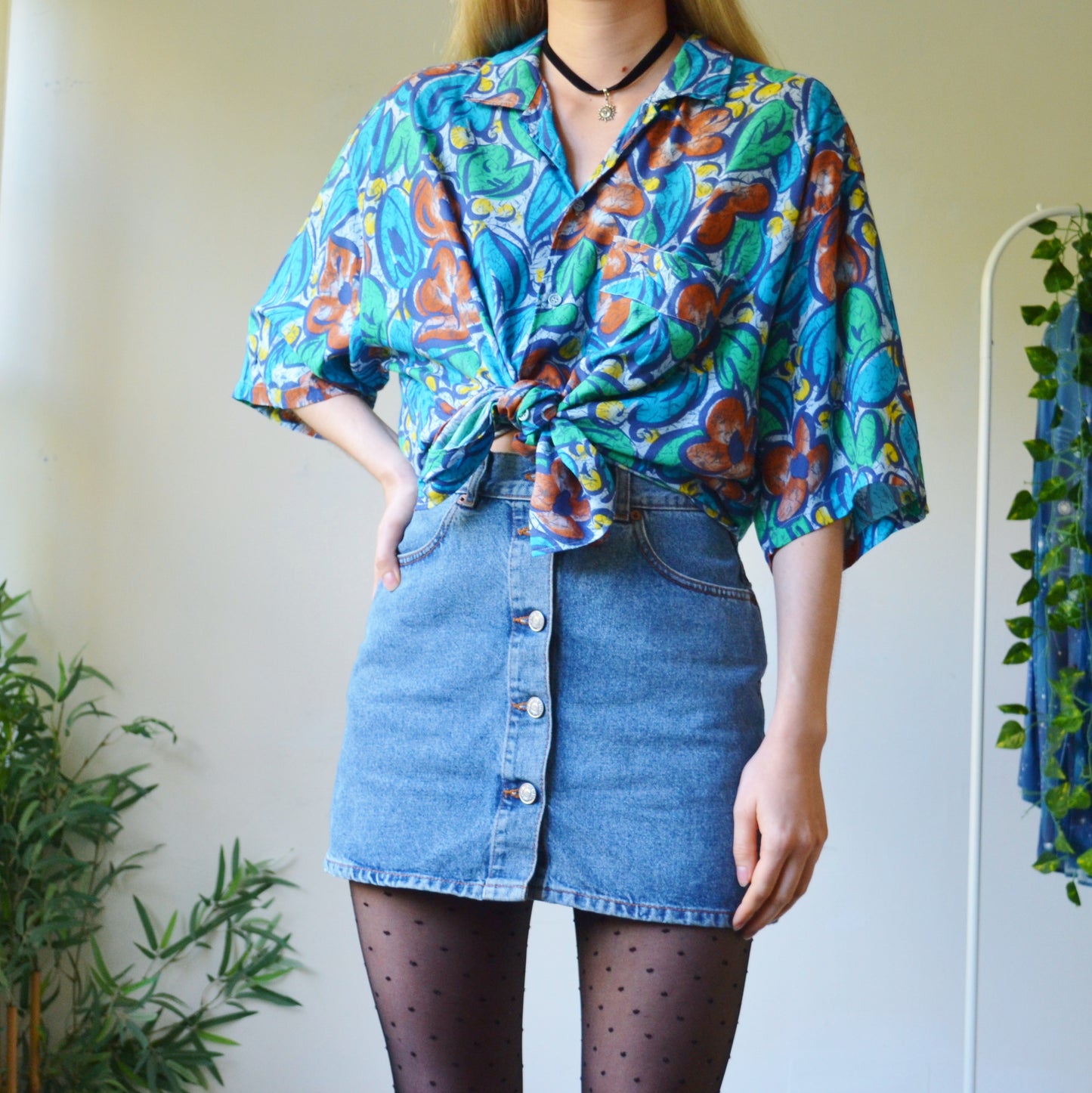 Floral shirt L