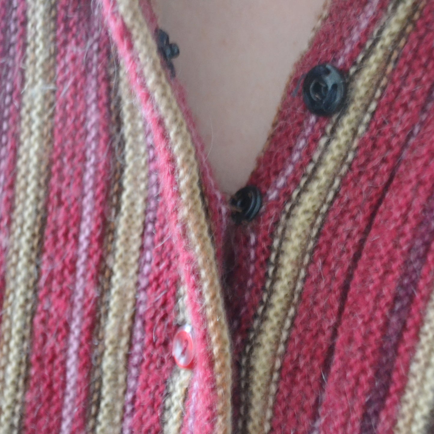 Stripe collar jumper S