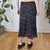 Vintage Black Floral Skirt L