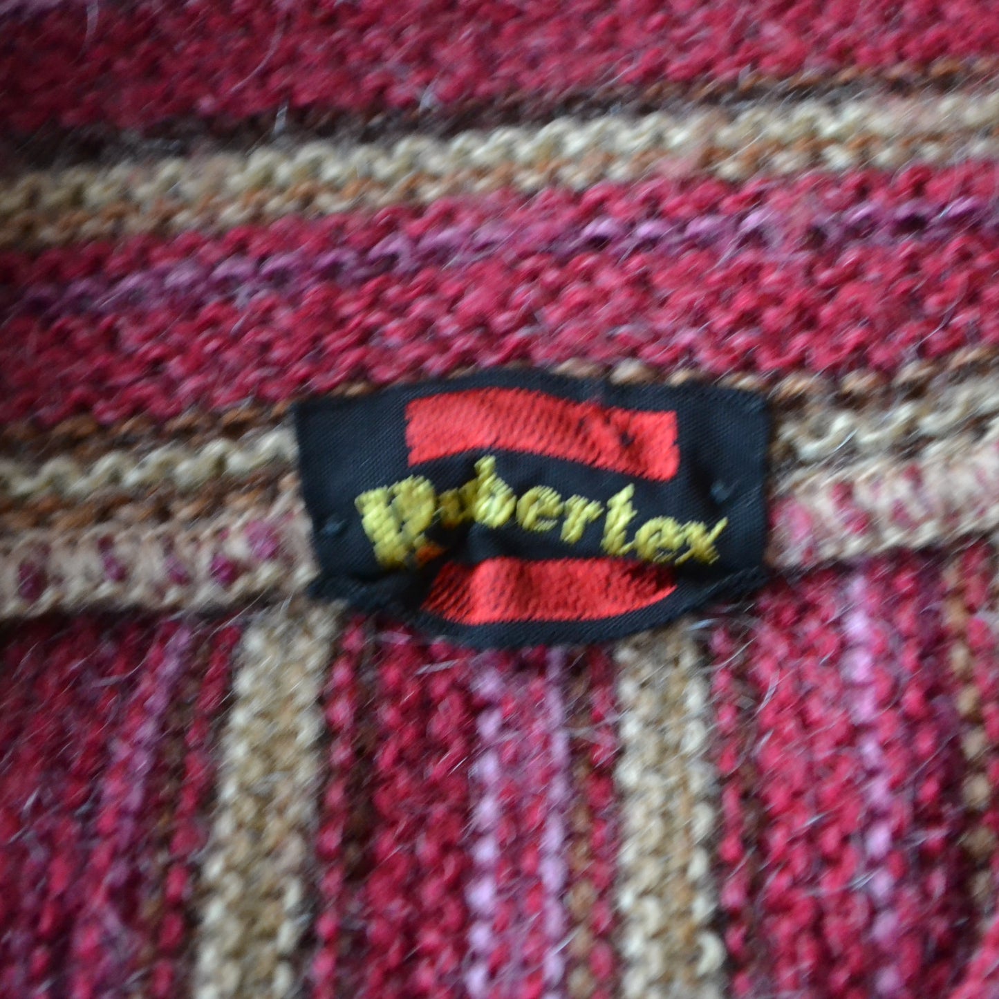 Stripe collar jumper S