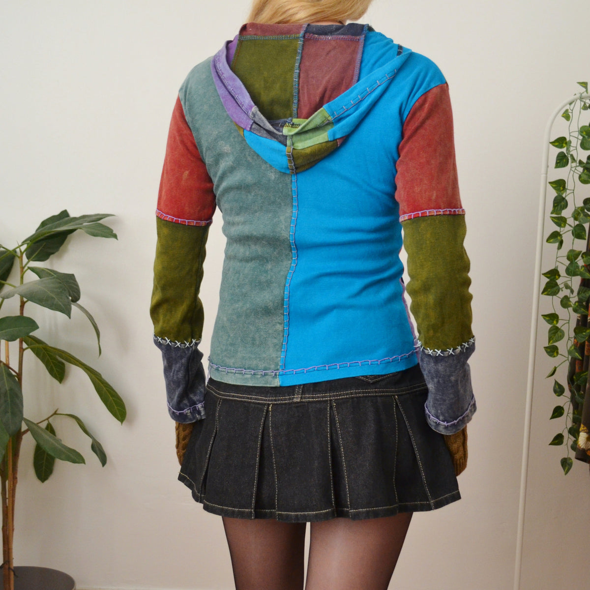 Patchwork Hoodie S