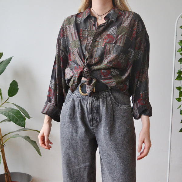Patchwork shirt XL