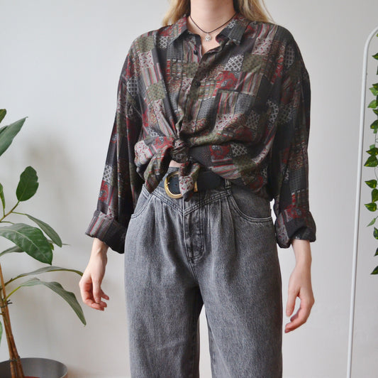 Patchwork shirt XL