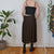 Vintage Brown Maxi Skirt M
