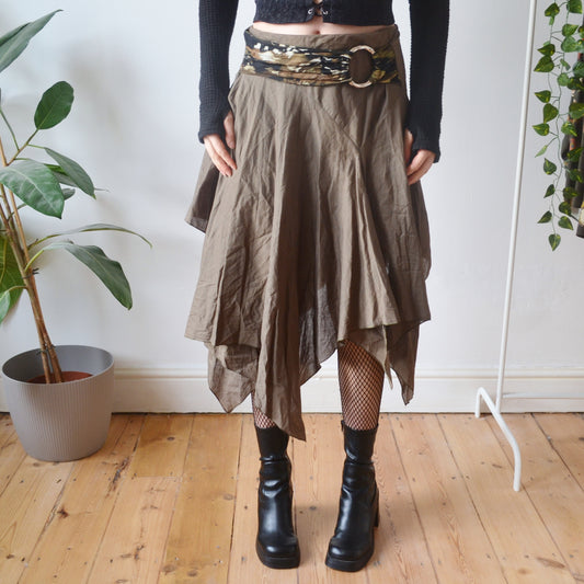 Khaki skirt S