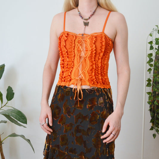 Vintage Orange Cami Top S