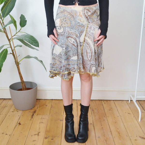 Vintage Paisley Skirt