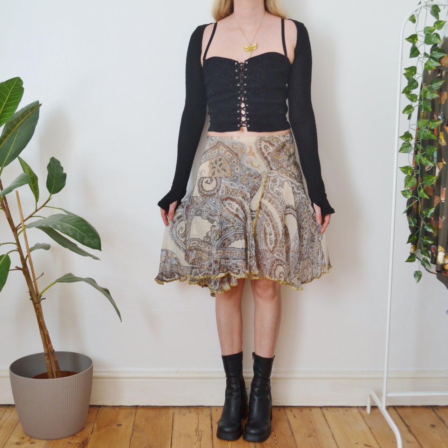 Vintage Paisley Skirt
