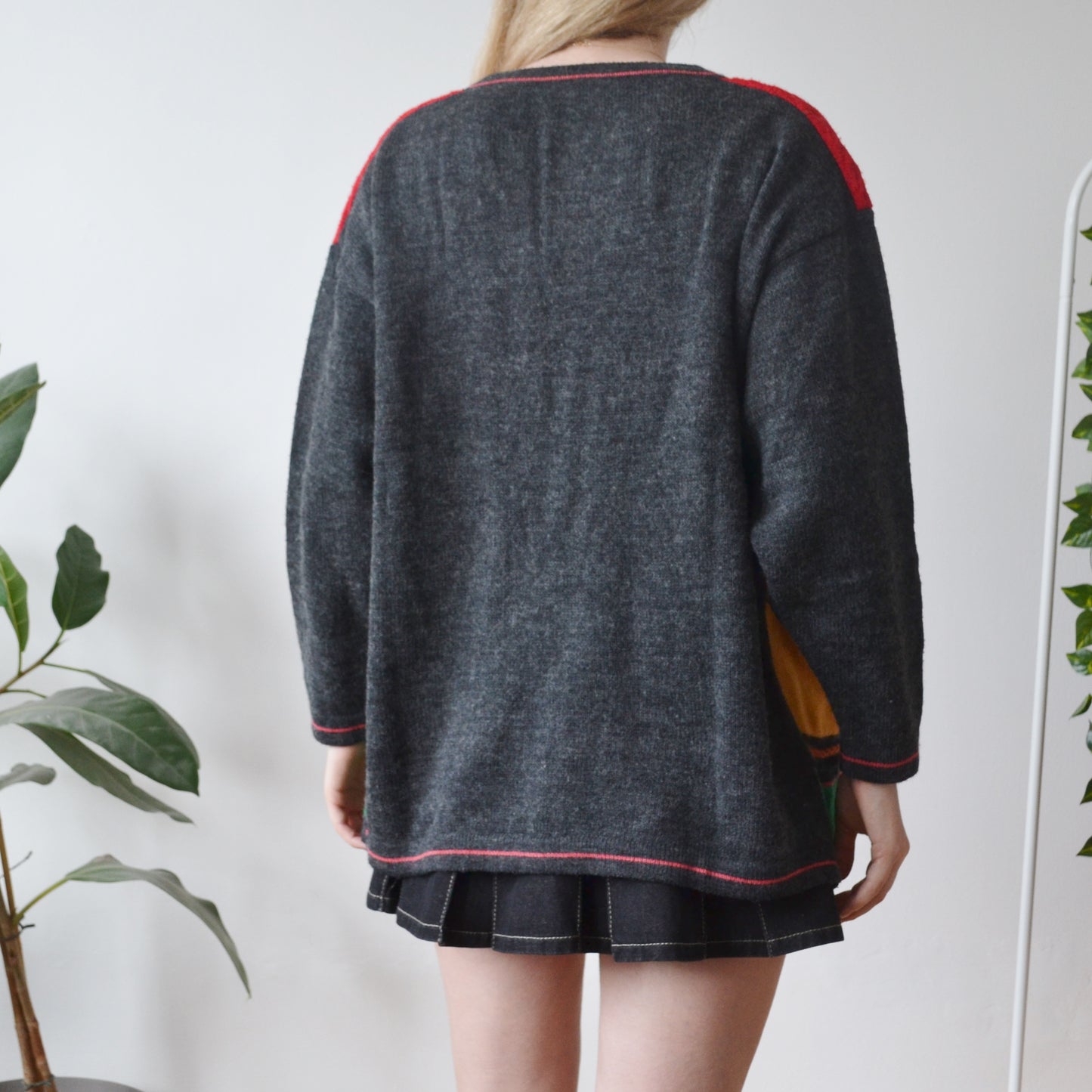 Vintage Colourful Cardigan L