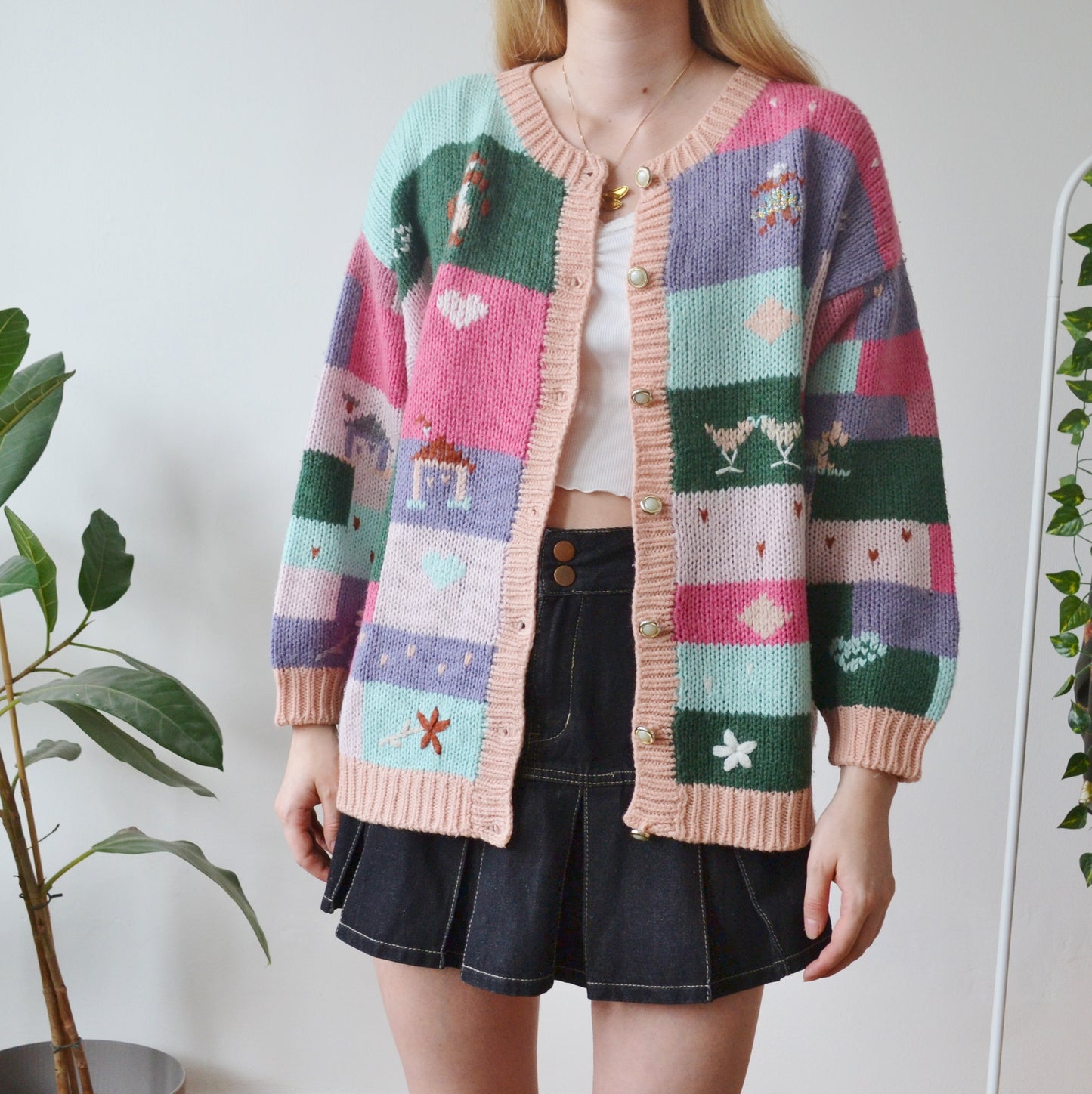 Vintage Cottage Cardigan L