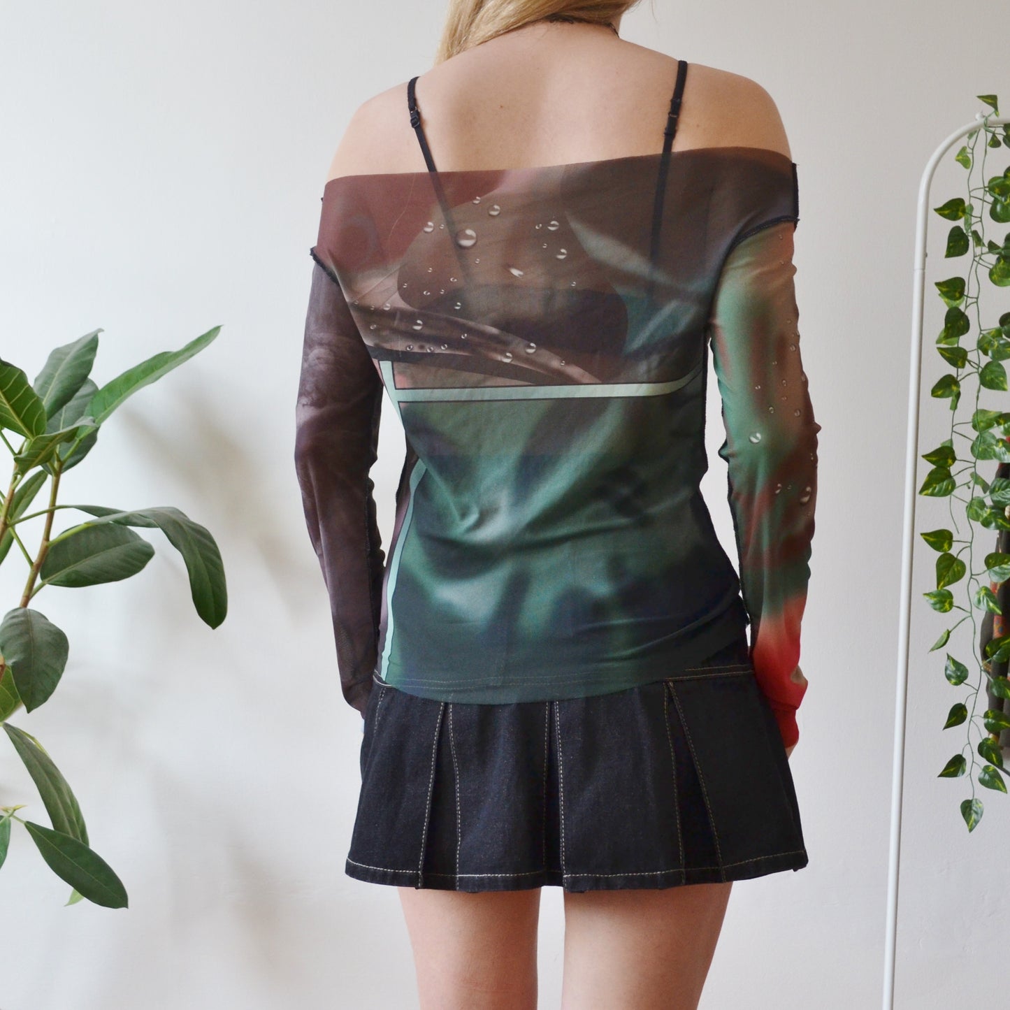 Vintage Y2K Mesh Top L