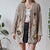 Vintage Floral Beige Cardigan M